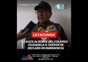 EL presidente de la Ciudadela El Chófer, alertó sobre la crítica situación vial que atraviesa el sector