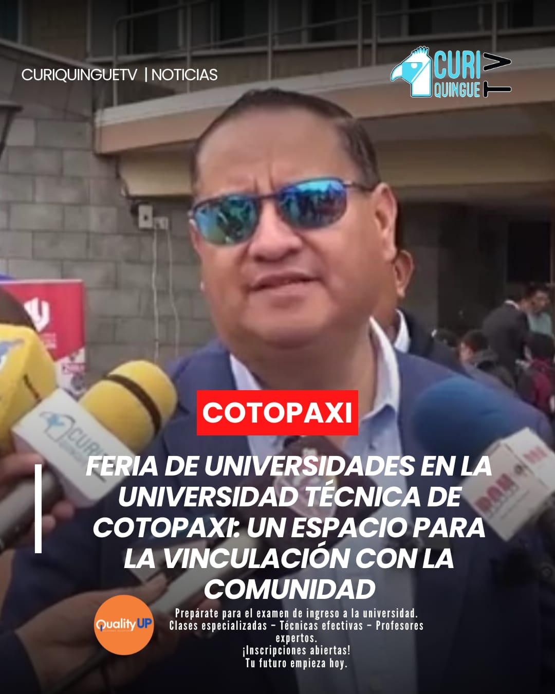 La Universidad Técnica de Cotopaxi (UTC) organizó una feria de universidades con el objetivo de compartir experiencias y promover la vinculación con la comunidad.