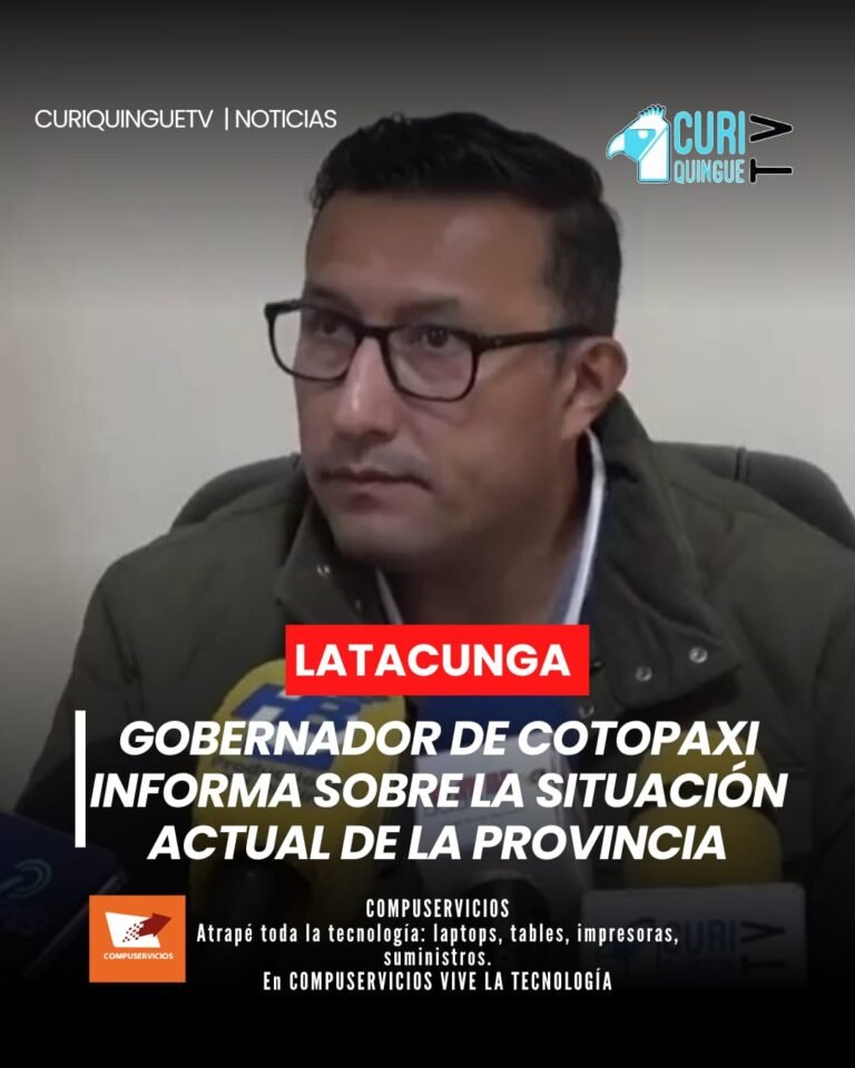 El Gobernador de Cotopaxi compartió información sobre los últimos acontecimientos que han sucedido en la provincia