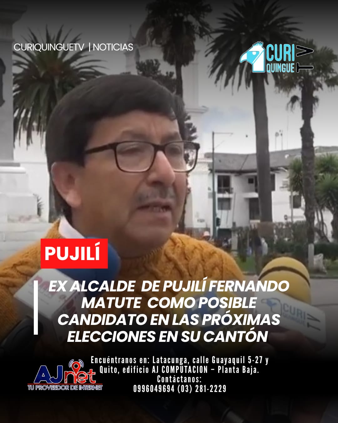 El ex alcalde de Pujilí compartió su visión sobre la actualidad política de Pujilí y no descartó su participación en las próximas elecciones, generando expectativa en la comunidad pujilense sobre su posible regreso a la política activa.