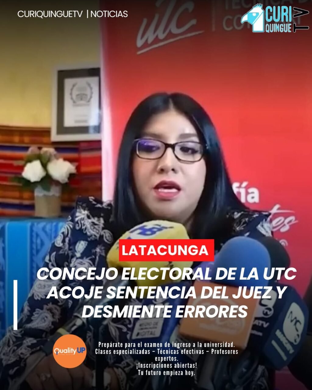 Consejo Electoral de la UTC Acoge Sentencia del Juez y Desmiente Errores