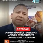 El Instituto Universitario Cotopaxi lleva a cabo un proyecto de sostenibilidad apícola