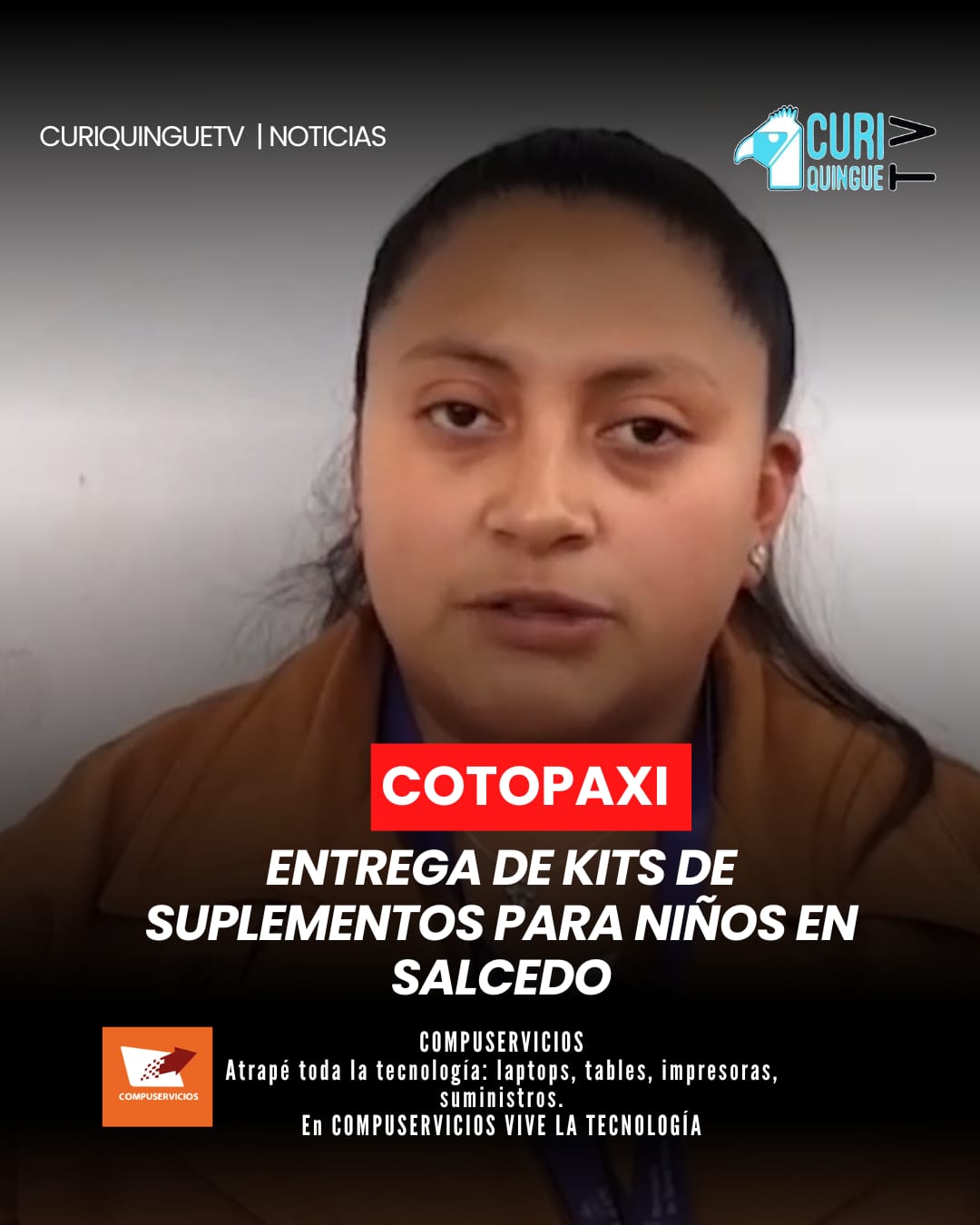 El plan "Ecuador Crece Sin Desnutrición" está entregando kits de suplementos para niños desde los 6 meses hasta los 2 años en las parroquias del cantón Salcedo