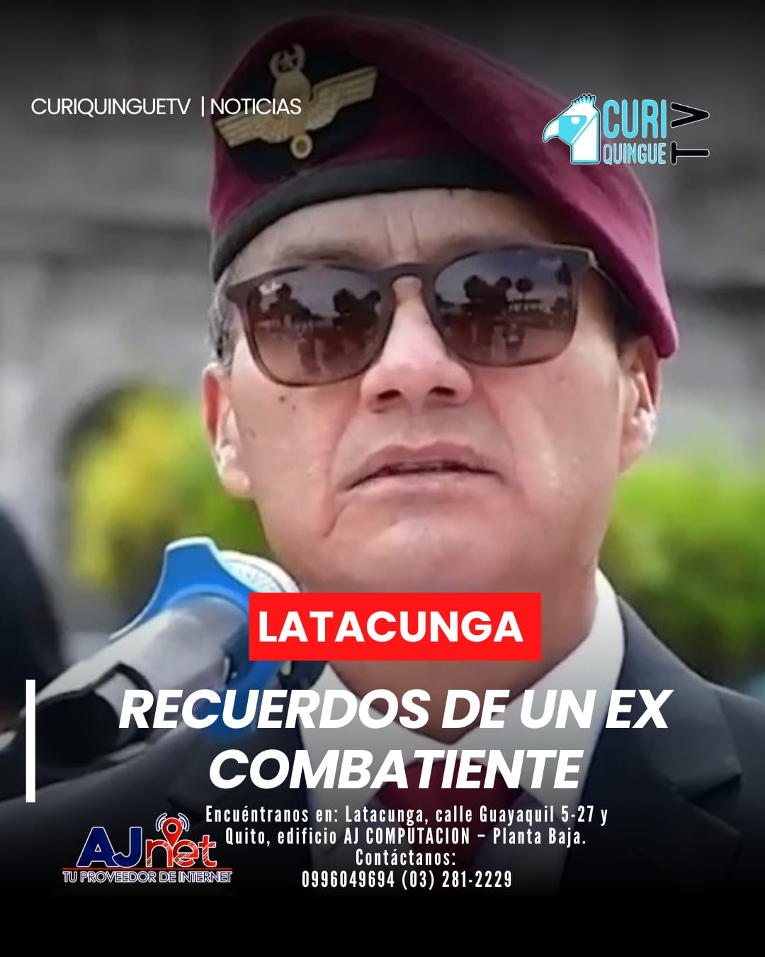 El capitán Giovanni Obando, ex combatiente, recordó los actos heroicos de soldados caídos durante el conflicto del Alto Cenepa, en un emotivo discurso durante el acto de homenaje.