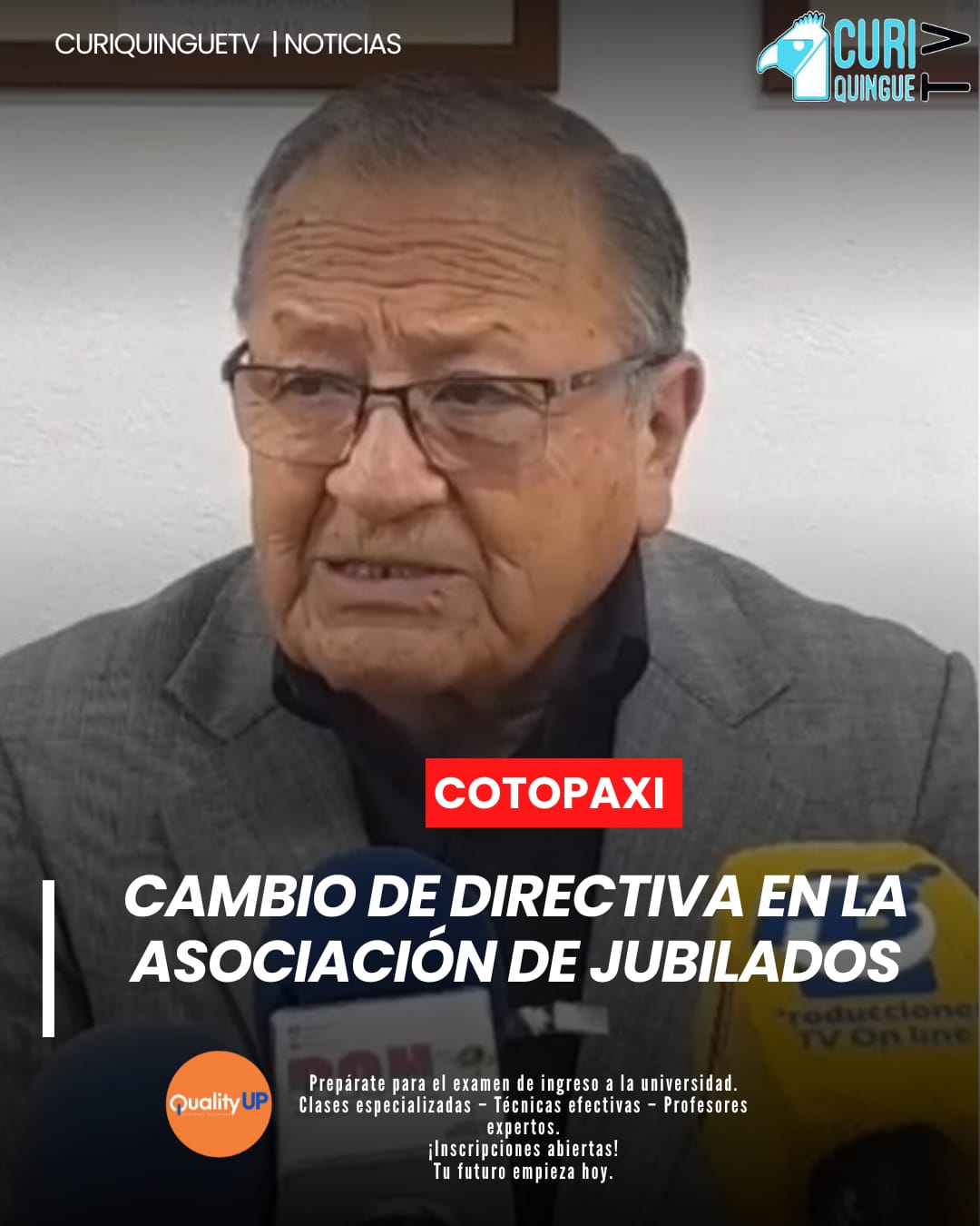 La Asociación de Jubilados de Cotopaxi realizó el cambio de directiva para el período 2026-2027