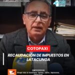 El director financiero de la Municipalidad de Latacunga informa sobre la recaudación de impuestos del primer mes del año 2026