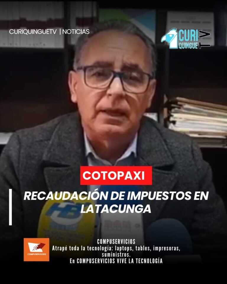 El director financiero de la Municipalidad de Latacunga informa sobre la recaudación de impuestos del primer mes del año 2026