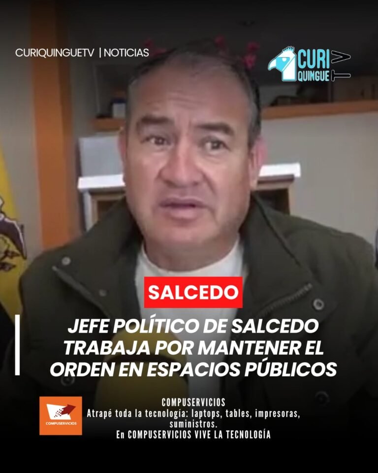 La Jefatura Política del cantón Salcedo trabaja para mantener el orden en los espacios públicos y hacer cumplir la ley, según informó el jefe político.