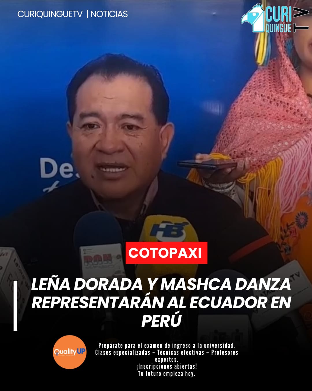 Las agrupaciones Leña Dorada y Mashca Danza representarán al Ecuador en un evento en Perú, promoviendo la cultura y la danza ecuatoriana.