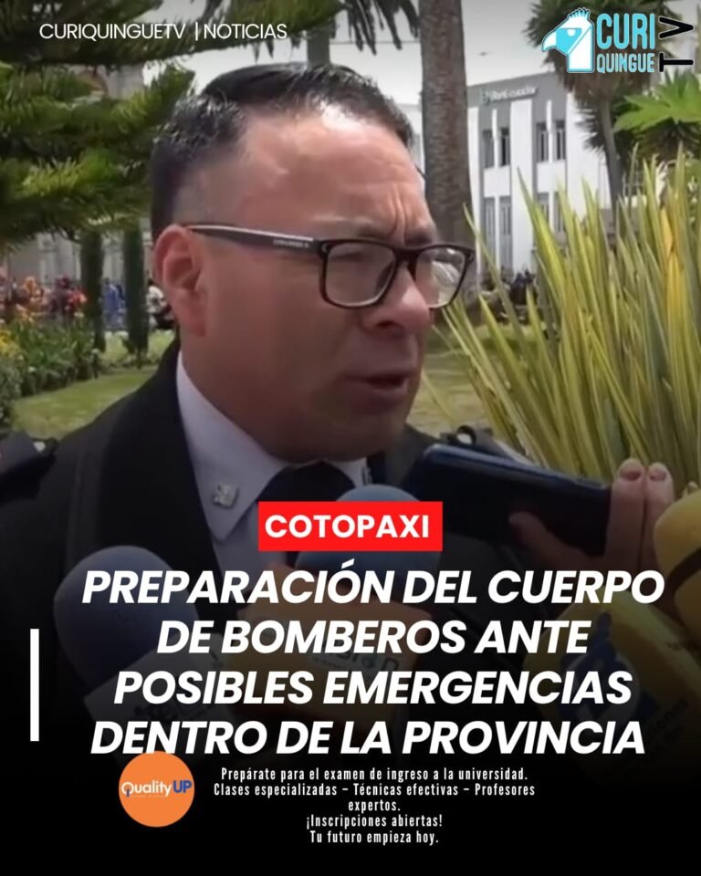 El jefe de Bomberos de Latacunga informó que se está trabajando en la preparación para la época invernal en la provincia.