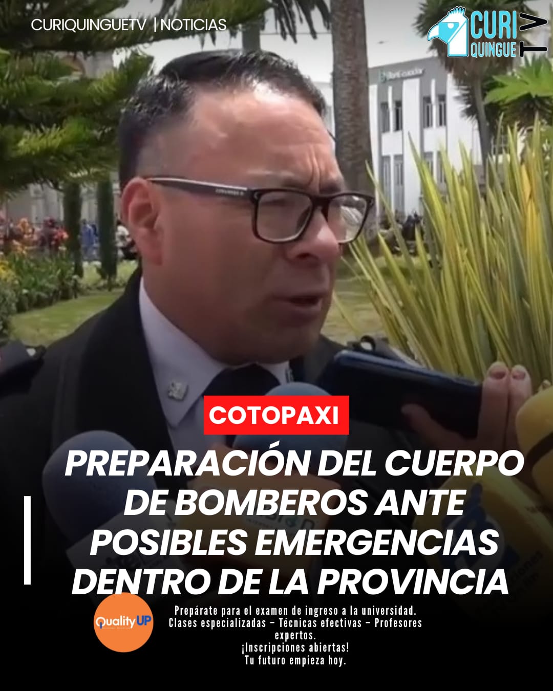 El jefe de Bomberos de Latacunga informó que se está trabajando en la preparación para la época invernal en la provincia.