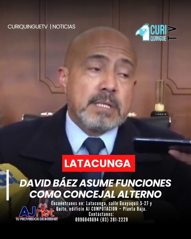 David Báez, concejal alterno principalizado, asumió funciones este martes 10 de febrero. En su primer día, manifestó que trabajará por el bienestar de los latacungueños en los próximos 90 días.