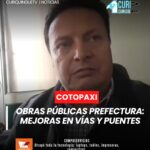 La Prefectura de Cotopaxi está trabajando en la mejora del estado de las vías y la colocación de puentes en el sector occidental de la provincia.