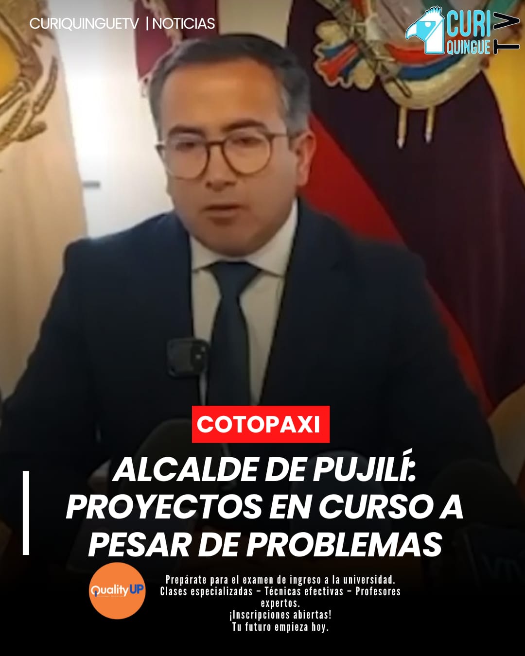 a administración municipal del cantón Pujilí buscará ejecutar varios proyectos en el presente año, a pesar de los problemas registrados