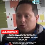 El coordinador zonal de la Secretaría de Gestión de Riesgo resaltó la importancia de mantener las reuniones de trabajo en el COE Provincial de Cotopaxi,