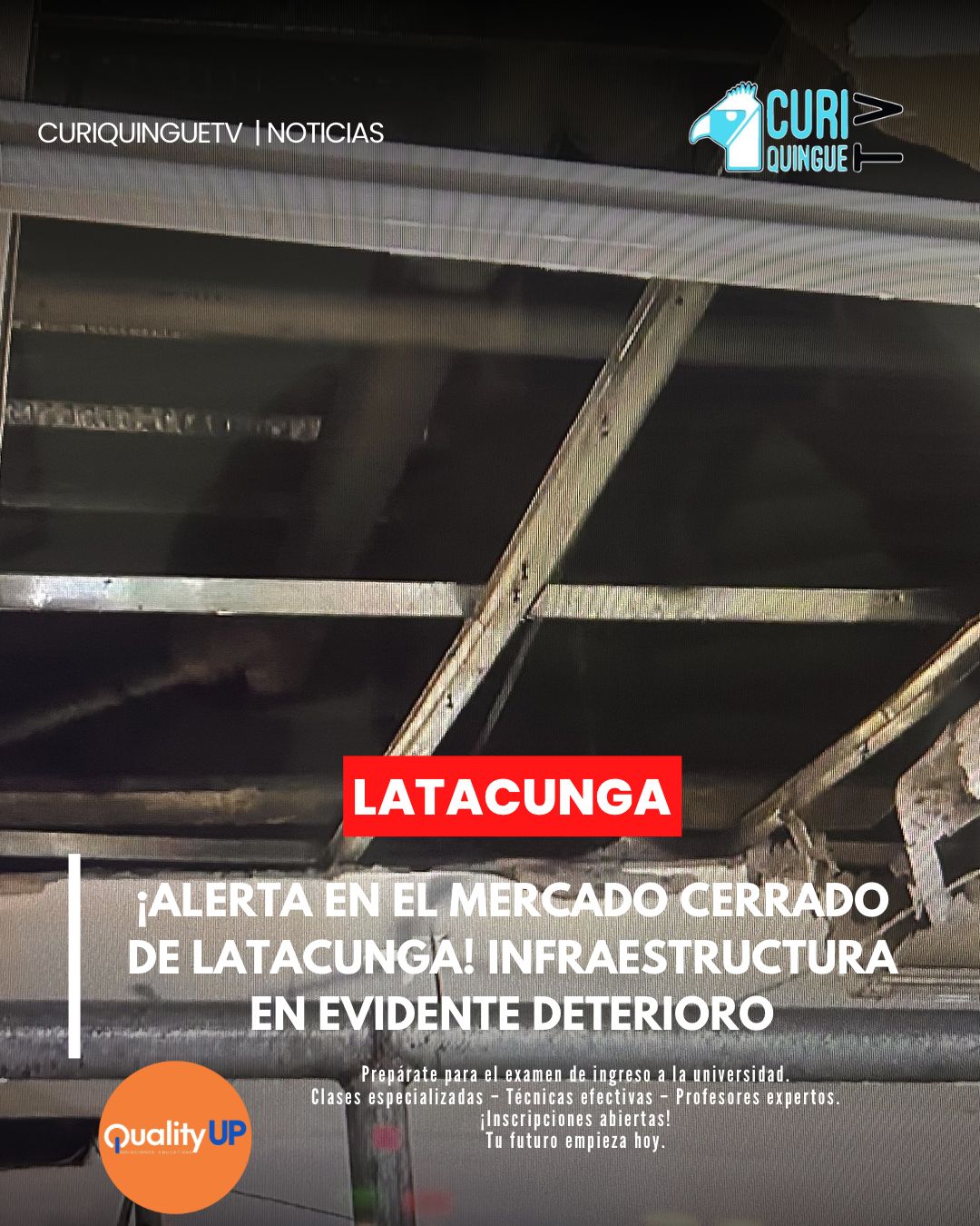 La falta de intervención para mejorar la infraestructura del Mercado Cerrado de Latacunga vuelve a quedar en evidencia.