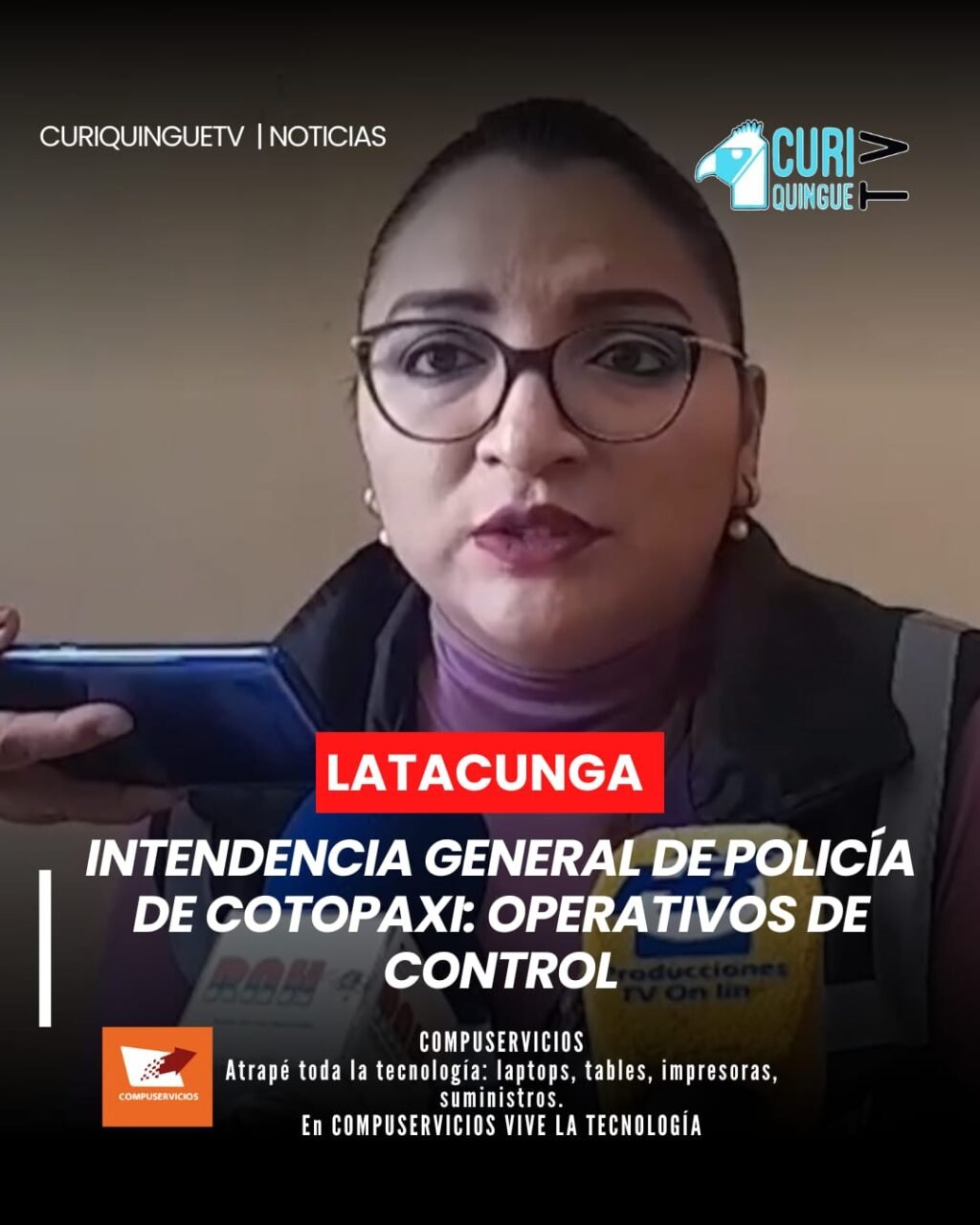 La intendenta general de Policía de Cotopaxi informó sobre los resultados de los recientes operativos de control ejecutados en varios sectores de la provincia.