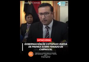 n las instalaciones de la Gobernación de Cotopaxi se desarrolló una rueda de prensa para dar a conocer los resultados del operativo ejecutado durante el reciente feriado de Carnaval.