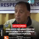 Indignación y preocupación viven los integrantes de la Asociación de Jubilados del Ministerio de Salud Pública en Cotopaxi