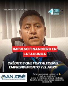 💰🌱 Impulso financiero en Latacunga: créditos que fortalecen el emprendimiento y el agro En la ciudad de Latacunga, la Cooperativa de Ahorro y Crédito Ambato continúa consolidando su presencia, brindando diversos servicios financieros a sus socios. Según sus directivos, el balance es positivo gracias a la gran acogida recibida en el cantón. La entidad ofrece líneas de crédito orientadas a fortalecer emprendimientos locales, permitiendo que los socios inviertan en sus negocios y contribuyan al dinamismo económico de la ciudad. El sector agropecuario es uno de los principales beneficiados, ya que se facilitan préstamos ajustados a las necesidades de cada productor, impulsando así el desarrollo rural y productivo de la zona.