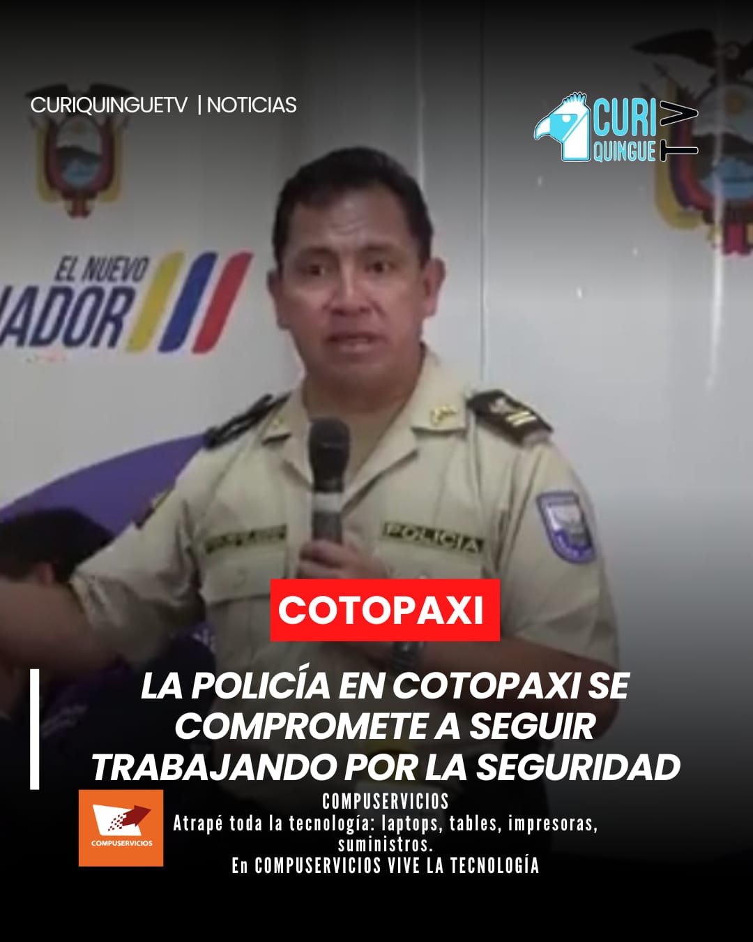 El comandante de la Policía en Cotopaxi anunció que se intensificarán los operativos y el trabajo en territorio para enfrentar los problemas de inseguridad en los diferentes sectores de la provincia.