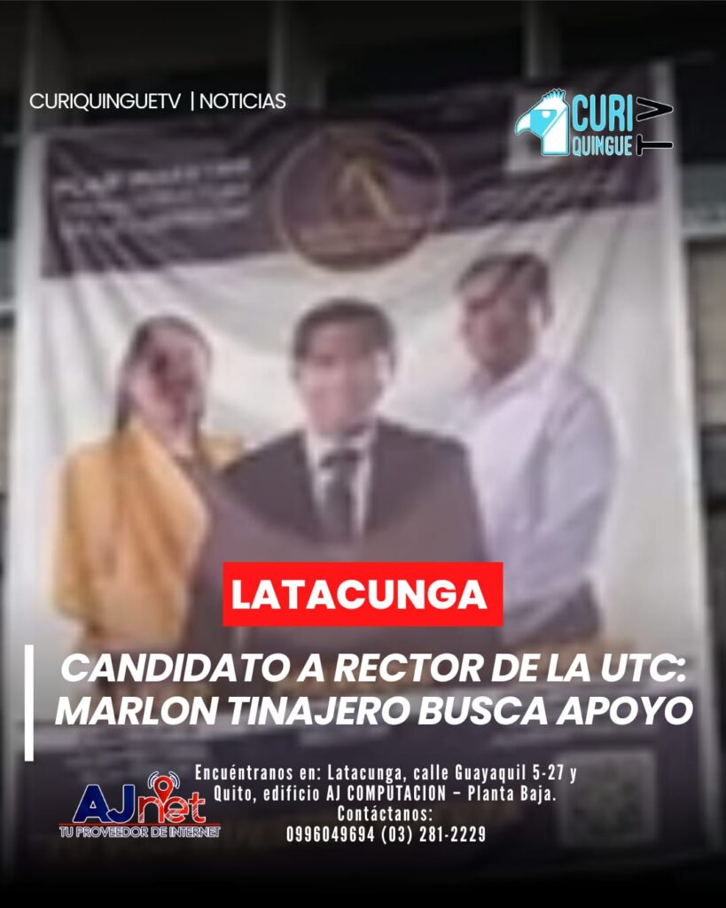atacunga | Marlon Tinajero, candidato a rector de la Universidad Técnica de Cotopaxi, manifestó que ha llevado adelante una campaña basada en la transparencia y en propuestas orientadas al fortalecimiento académico e institucional.