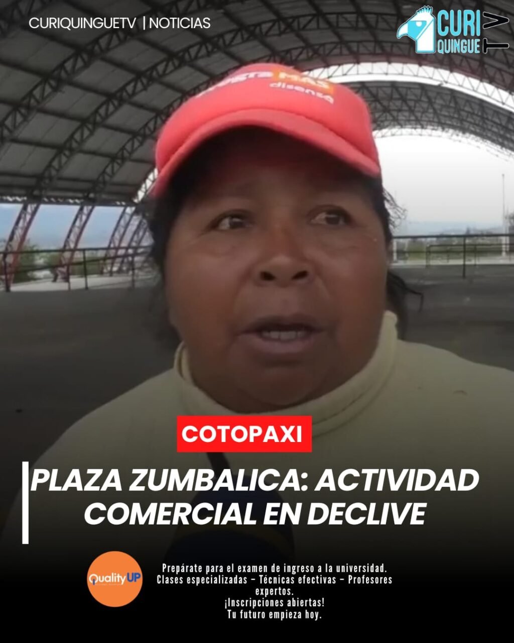 Latacunga | La plaza del barrio Zumbalica, reconocida durante años como un importante punto de encuentro comercial cada martes, registra actualmente una notoria disminución de comerciantes y clientes.