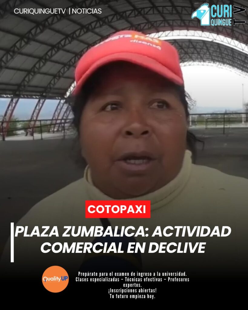 Latacunga | La plaza del barrio Zumbalica, reconocida durante años como un importante punto de encuentro comercial cada martes, registra actualmente una notoria disminución de comerciantes y clientes.