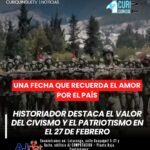 El historiador Eduardo Paredes reflexionó sobre el significado del 27 de febrero, destacando la importancia del civismo y el patriotismo en la construcción de la identidad ecuatoriana.
