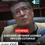 El Sindicato de Choferes Profesionales de Cotopaxi incorporó a nuevos conductores con licencia tipo E, habilitados oficialmente para manejar transporte pesado en las carreteras del país.