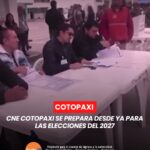 La directora provincial del Consejo Nacional Electoral (CNE) en Cotopaxi informó que ya se están planificando varias acciones de cara a los comicios del año 2027.