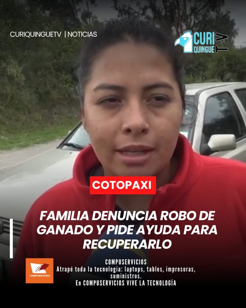 Una familia de escasos recursos económicos denunció el robo de su ganado, luego de que personas desconocidas violentaran las seguridades del lugar y sustrajeran los animales.
