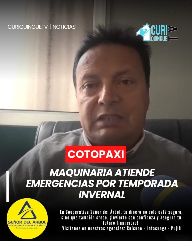 Ante las afectaciones provocadas por la fuerte temporada invernal, maquinaria de la Prefectura de Cotopaxi se encuentra desplegada en varios sectores del occidente de la provincia.