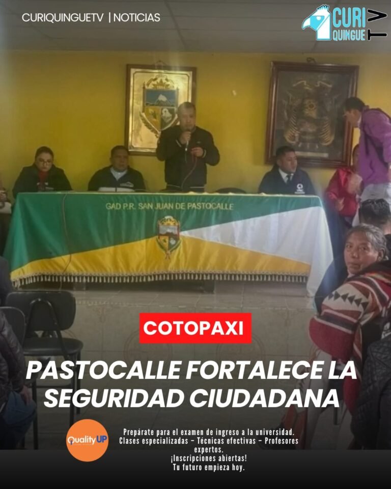 Gracias a las gestiones realizadas por las autoridades de la parroquia Pastocalle, se logró contar con el respaldo de la Policía Nacional para fortalecer la seguridad ciudadana.