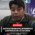 La Dirección de Justicia del Municipio de Latacunga continúa ejecutando operativos de control con el objetivo de evitar la ocupación indebida de veredas, calles y espacios públicos.