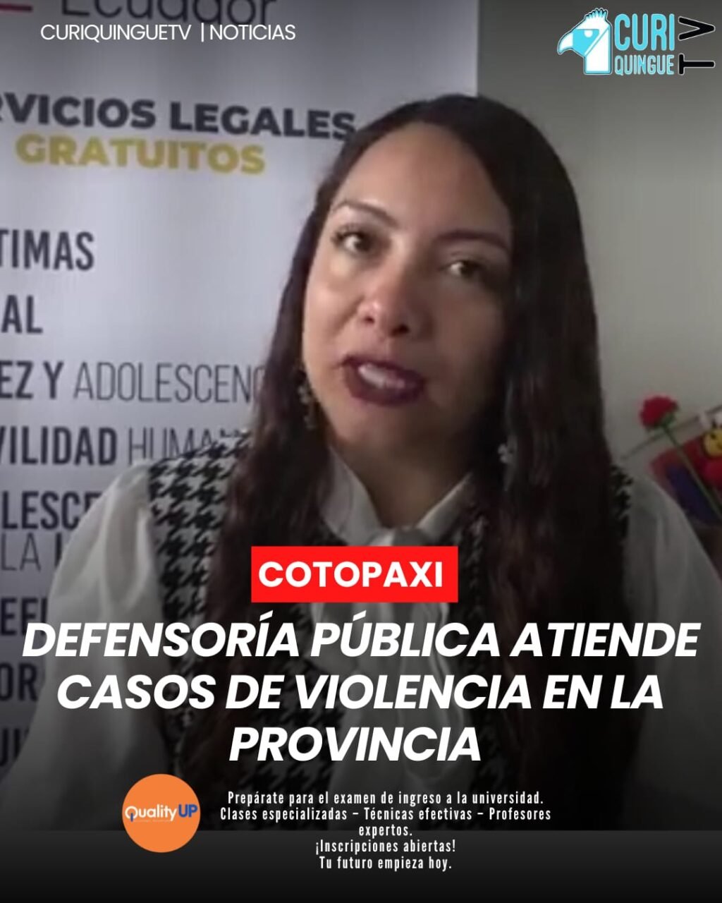 Profesionales de la Defensoría Pública de Cotopaxi continúan atendiendo diversos casos relacionados con violencia de género e intrafamiliar.