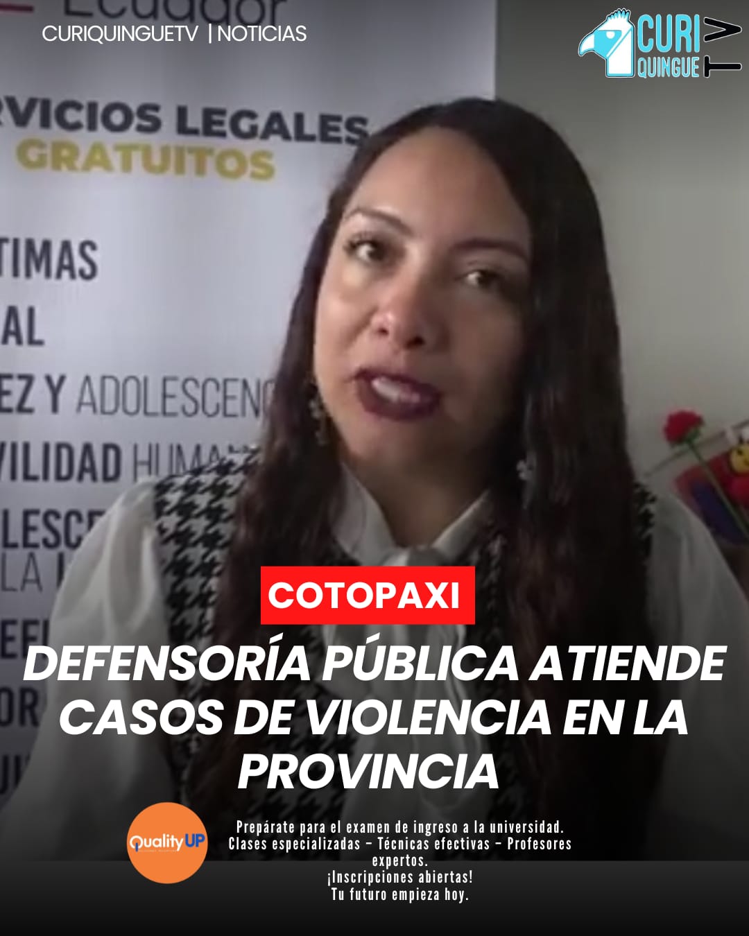 Profesionales de la Defensoría Pública de Cotopaxi continúan atendiendo diversos casos relacionados con violencia de género e intrafamiliar.