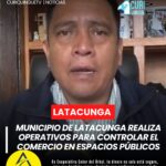 El director de Seguridad Ciudadana del Municipio de Latacunga informó sobre los controles que se realizan en distintos puntos de la ciudad para mantener el orden en los espacios públicos y evitar comercio en zonas no autorizadas.