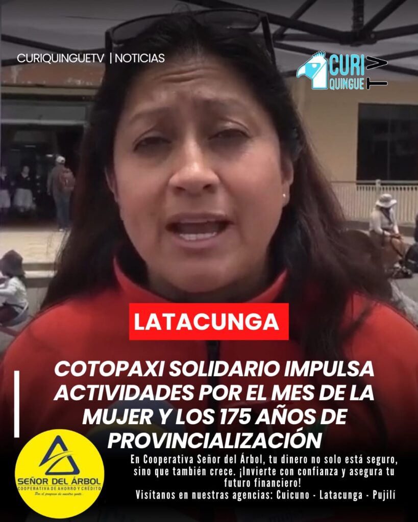 La organización Cotopaxi Solidario impulsa diversas actividades en la provincia como parte de la conmemoración del Mes de la Mujer y en el marco de los 175 años de provincialización de Cotopaxi.