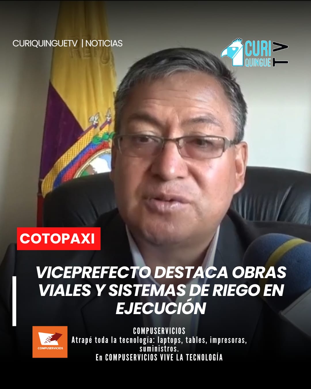 El viceprefecto de #Cotopaxi informó que se ejecutan diversos proyectos en varios cantones de la provincia.