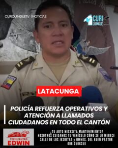El jefe de Policía del cantón #Latacunga informó sobre los operativos de control que se ejecutan en distintos sectores, enfocados en fortalecer la seguridad ciudadana.