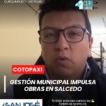 El alcalde de #Salcedo destacó que se ejecutan obras en distintas áreas del cantón, priorizando las necesidades de la ciudadanía.