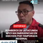 🚒🌧️ ¡Sigchos enfrenta fuertes afectaciones! Bomberos de Latacunga continúan desplegados ante emergencias provocadas por la temporada invernal.