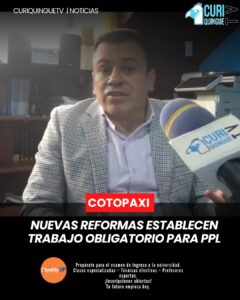 Desde marzo, personas privadas de libertad deberán trabajar obligatoriamente en el país