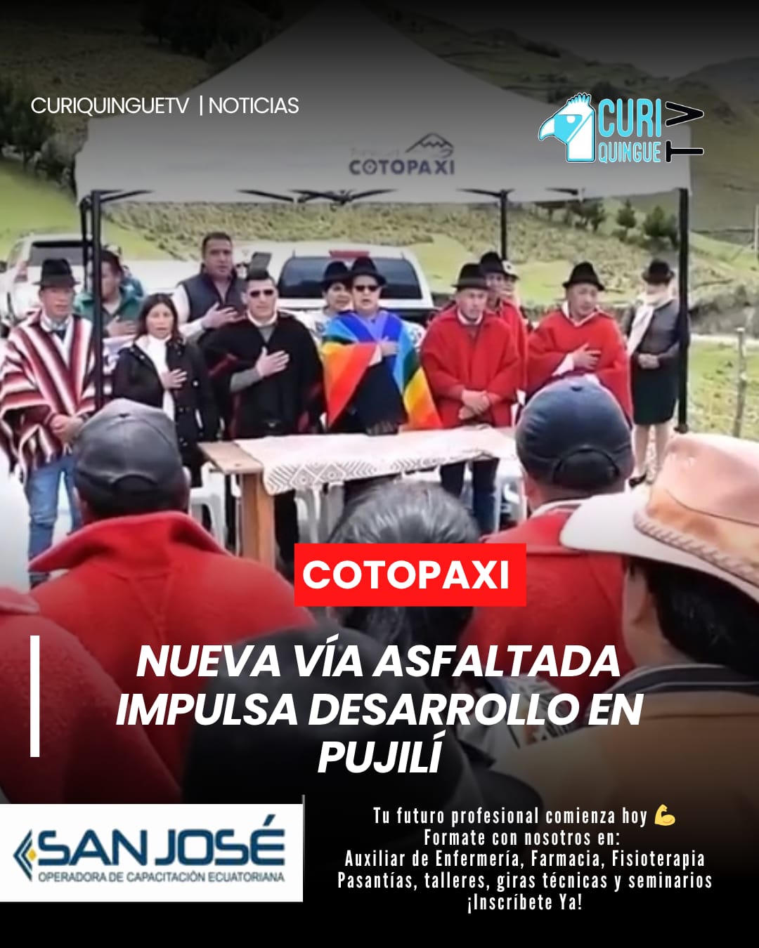 🛣️ Nueva vía en Pujilí 🚜 Se inauguró el asfaltado entre Apagua y Angamarca, mejorando la conectividad. 💬 ¿Qué vías necesitan arreglo urgente? #ObrasViales #Desarrollo