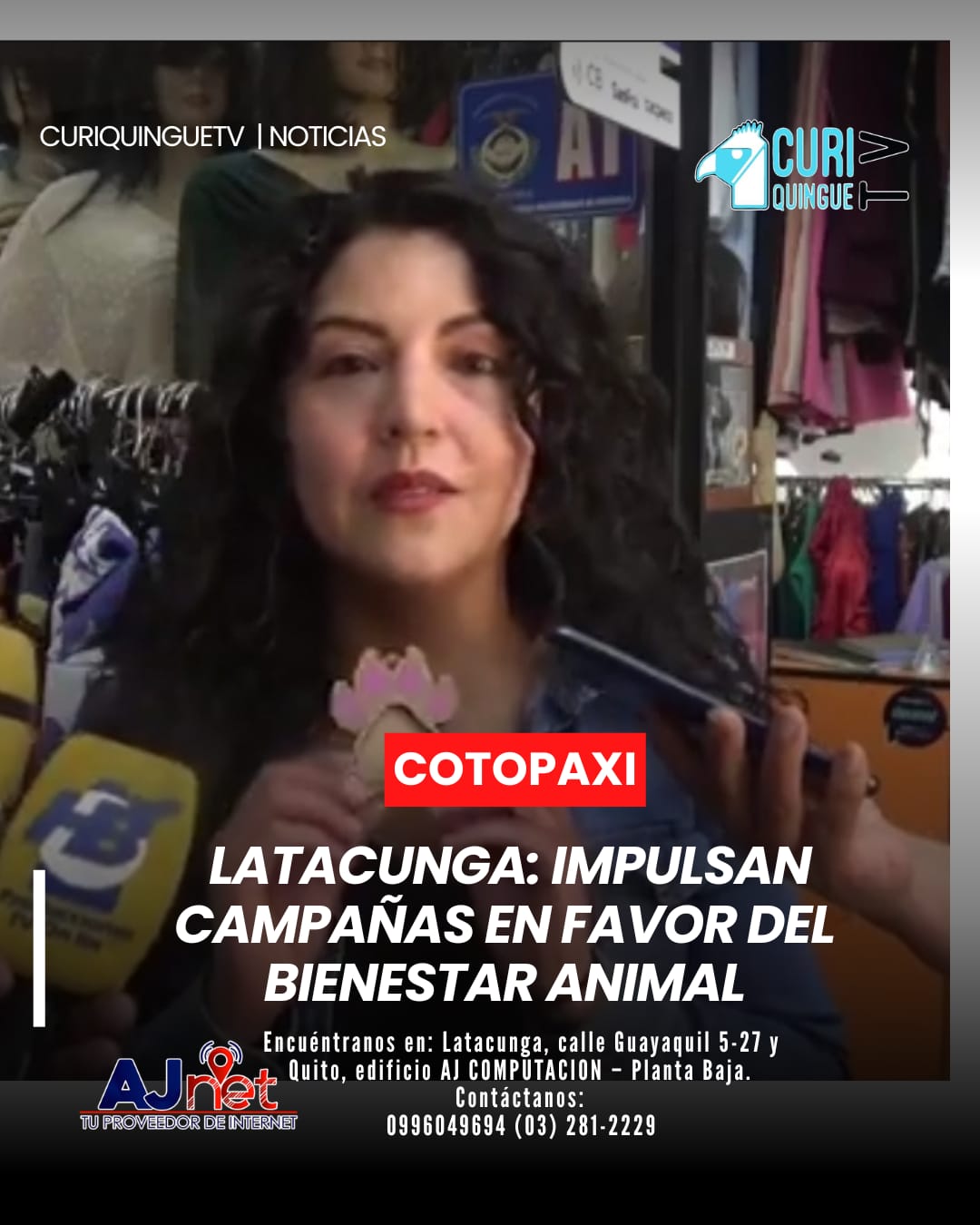 Adriana Páez, representante de Latacunga Animalista, destacó acciones en favor del bienestar animal 🐶