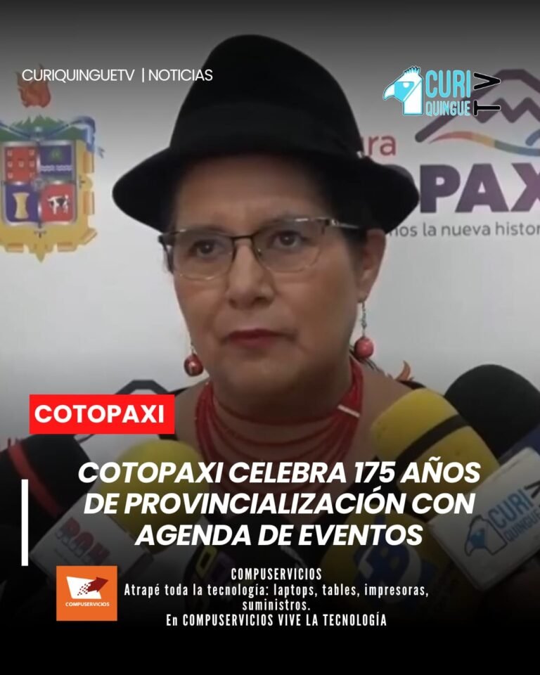 🔴 1. Agenda por los 175 años de Cotopaxi 🎉 Autoridades invitan a la ciudadanía a ser parte de las actividades conmemorativas por los 175 años de provincialización de Cotopaxi. La prefecta dio a conocer una agenda que incluye eventos culturales, cívicos y sociales, con el objetivo de fortalecer la identidad y participación ciudadana. #Cotopaxi #Provincialización #Fiestas #Ecuador