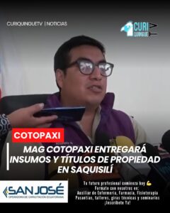 🔴 3. Apoyo al sector agrícola en Saquisilí 🌾 El director del MAG Cotopaxi informó que este viernes se realizará un evento en Saquisilí donde se entregarán insumos agrícolas y títulos de propiedad. La iniciativa busca fortalecer la producción y beneficiar a agricultores de la provincia. #MAGCotopaxi #Agricultura #DesarrolloRural