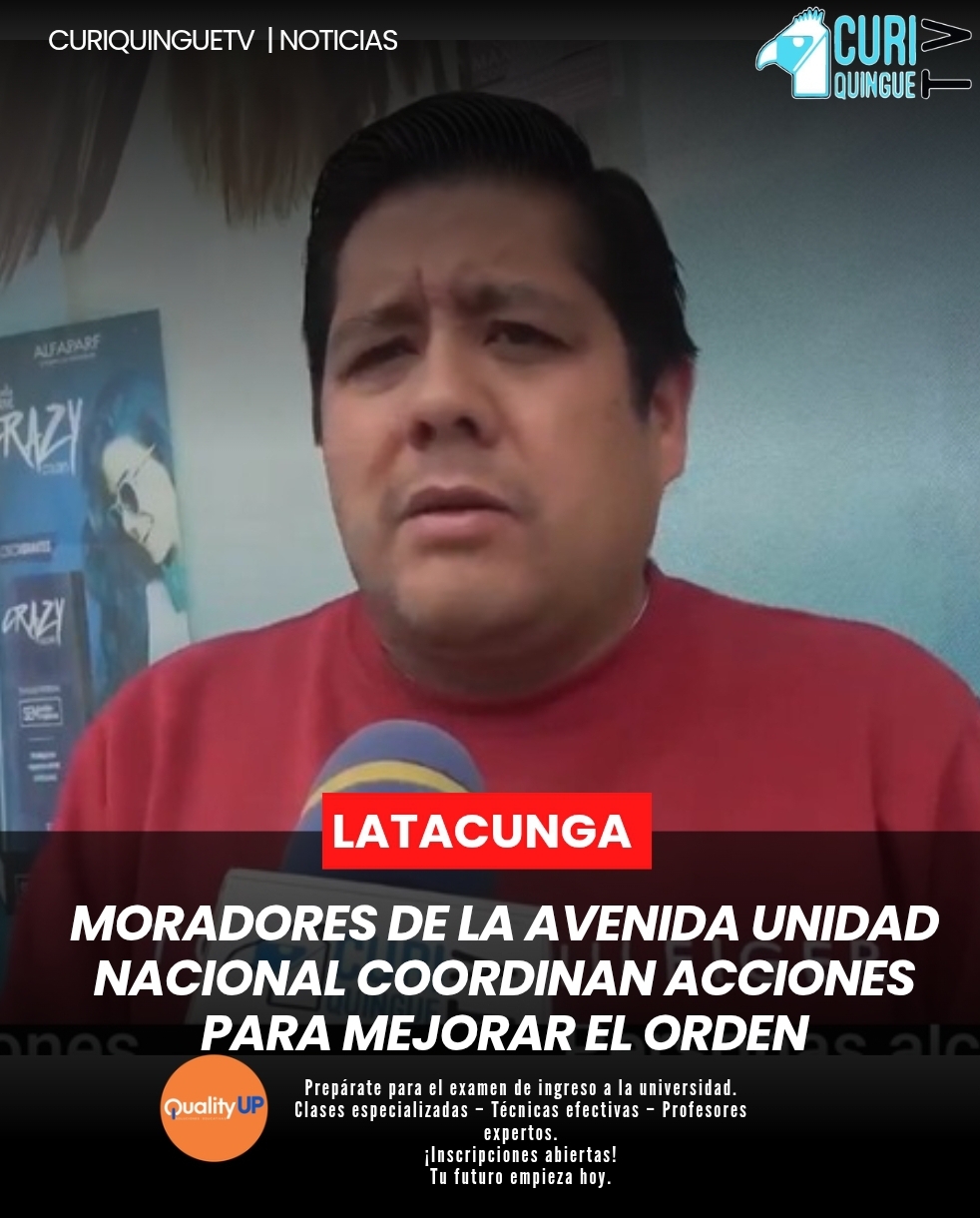 🟣 👥 Acciones barriales Moradores de la avenida Unidad Nacional en Latacunga informaron que ya cuentan con apoyo de autoridades para mejorar el uso del espacio público y reforzar la seguridad. #Seguridad #OrganizaciónBarrial