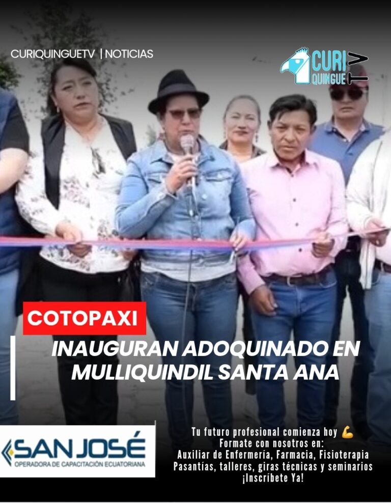 📌 Autoridades inauguraron el adoquinado en el barrio San Francisco (Mulliquindil Santa Ana).